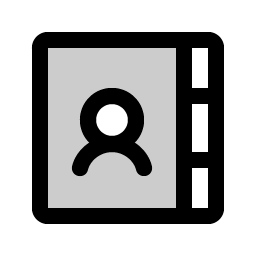 address book tabs duotone