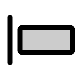 align left simple duotone