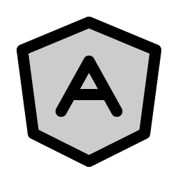 angular logo duotone