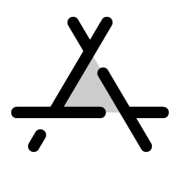 app store logo duotone