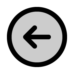 arrow circle left duotone