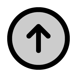 arrow circle up duotone