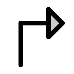 arrow elbow up right duotone