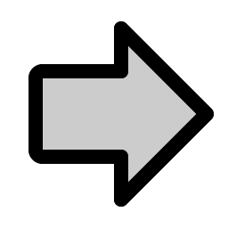 arrow fat right duotone