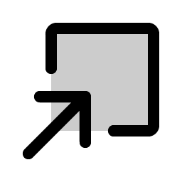 arrow square in duotone