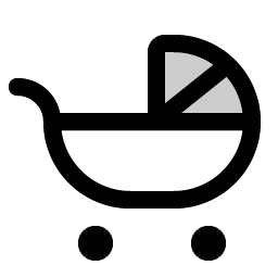 baby carriage duotone