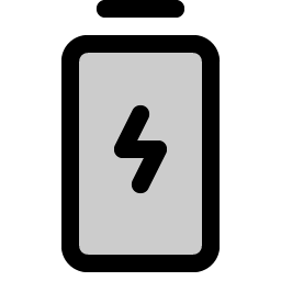 battery charging vertical duotone