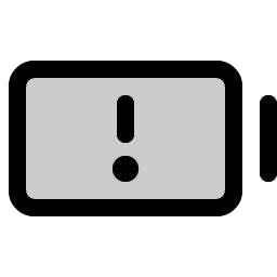 battery warning duotone