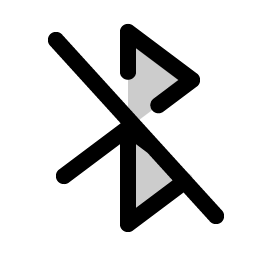 bluetooth slash duotone