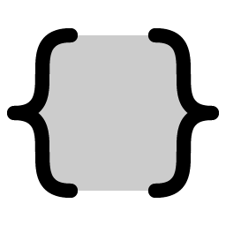 brackets curly duotone