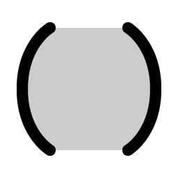 brackets round duotone