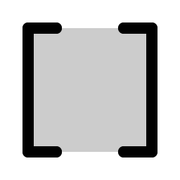 brackets square duotone