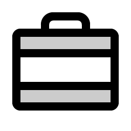 briefcase metal duotone