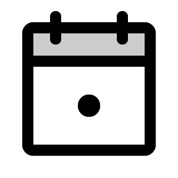 calendar dot duotone