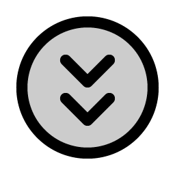 caret circle double down duotone