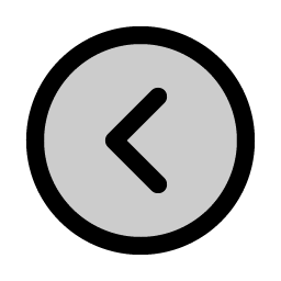 caret circle left duotone