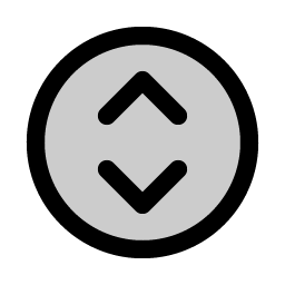 caret circle up down duotone