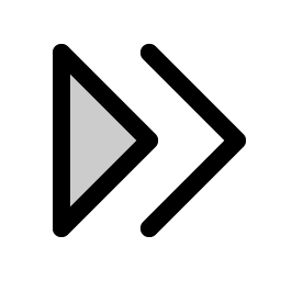 caret double right duotone