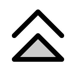 caret double up duotone