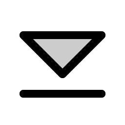 caret line down duotone