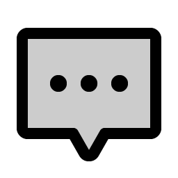 chat centered dots duotone