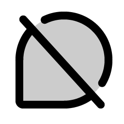 chat teardrop slash duotone