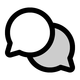 chats circle duotone