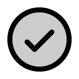 check circle duotone