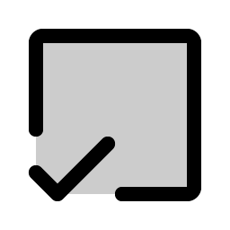 check square offset duotone