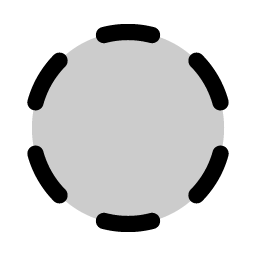 circle dashed duotone