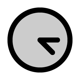 clock afternoon duotone