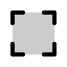 Corners Out Duotone icon - free SVG