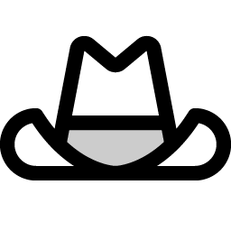 Cowboy Hat Duotone icon - free SVG