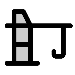 Crane Tower Duotone icon - free SVG