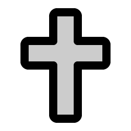 Cross Duotone icon - free SVG