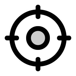 Crosshair Duotone icon - free SVG