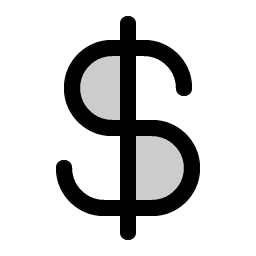 Currency Dollar Duotone icon