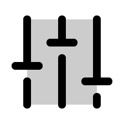 Faders Duotone icon
