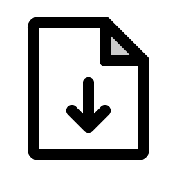 File Arrow Down Duotone icon