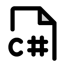 File C Sharp Duotone icon