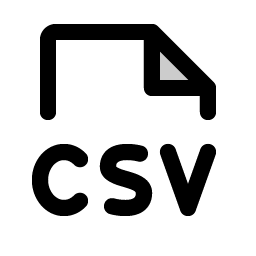 File Csv Duotone icon