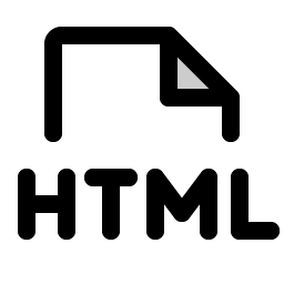 File Html Duotone icon