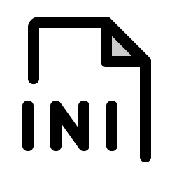 File Ini Duotone icon