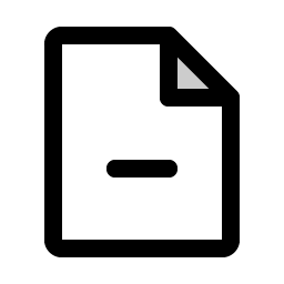 File Minus Duotone icon
