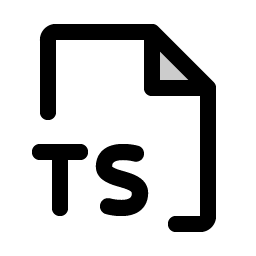 File Ts Duotone icon