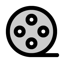 Film Reel Duotone icon