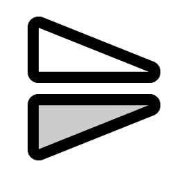 Flip Vertical Duotone icon