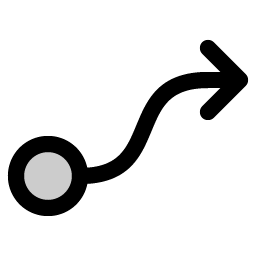 Flow Arrow Duotone icon