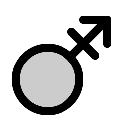 Gender Transgender Duotone icon