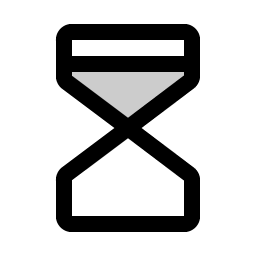 Hourglass High Duotone icon